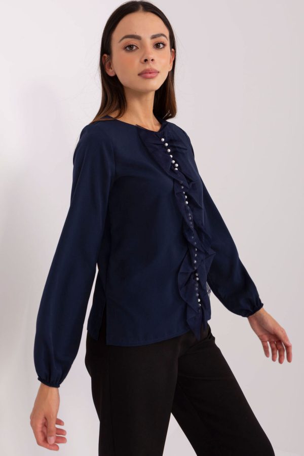 navy blue Blouse model 216397 Lakerta