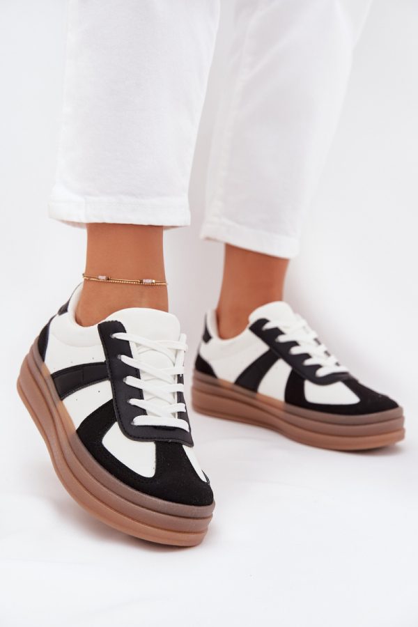 black Platform sneakers model 216422 Step in style
