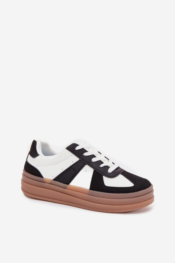 black Platform sneakers model 216422 Step in style