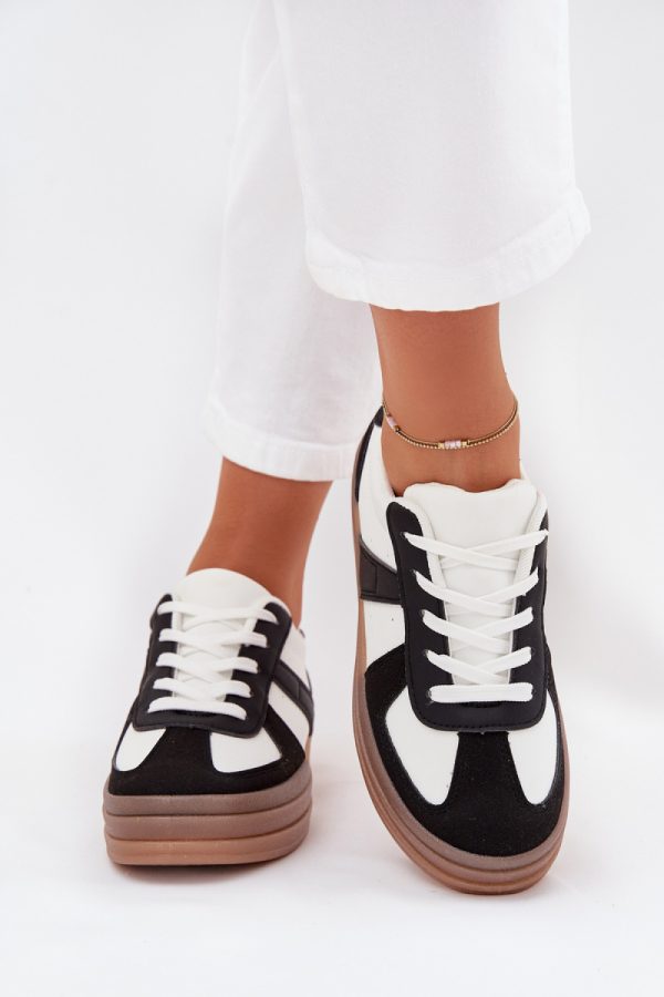 black Platform sneakers model 216422 Step in style