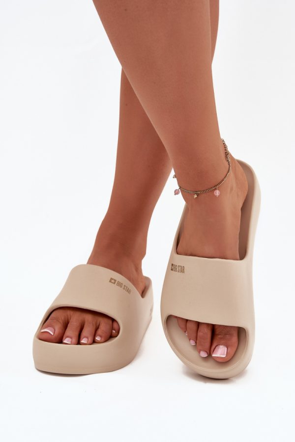 beige Flip-flops model 216427 Step in style