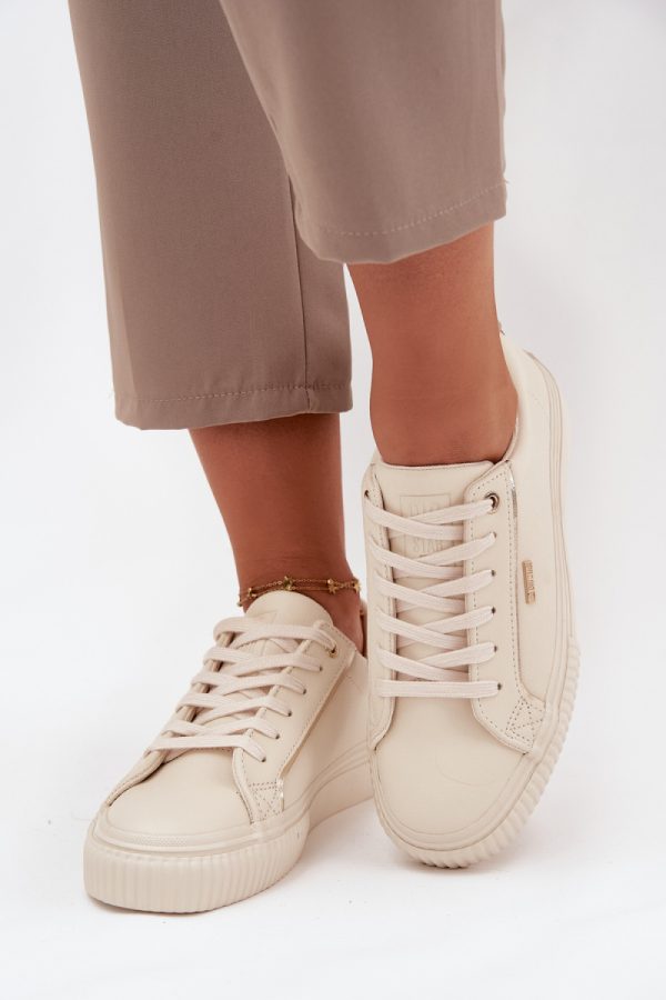 beige Platform sneakers model 216434 Step in style
