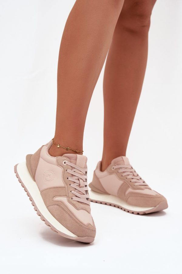 beige Platform sneakers model 216435 Step in style