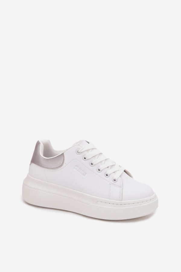 white Platform sneakers model 216442 Step in style