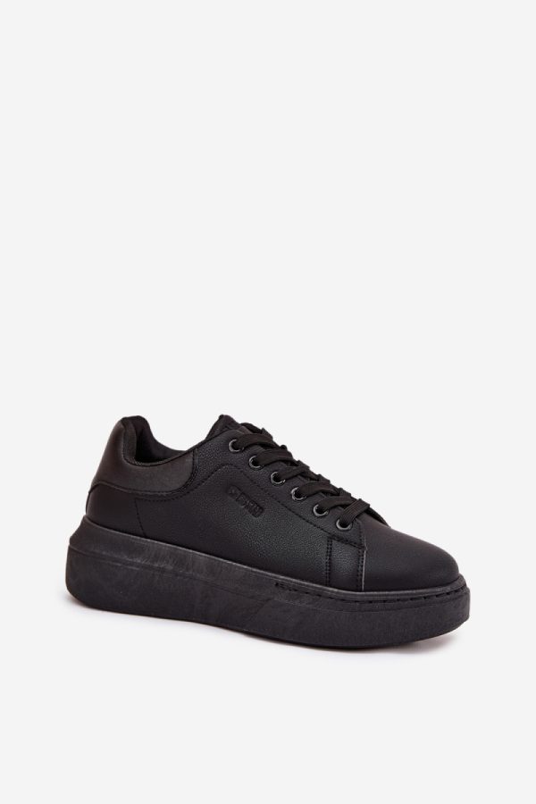 black Platform sneakers model 216443 Step in style
