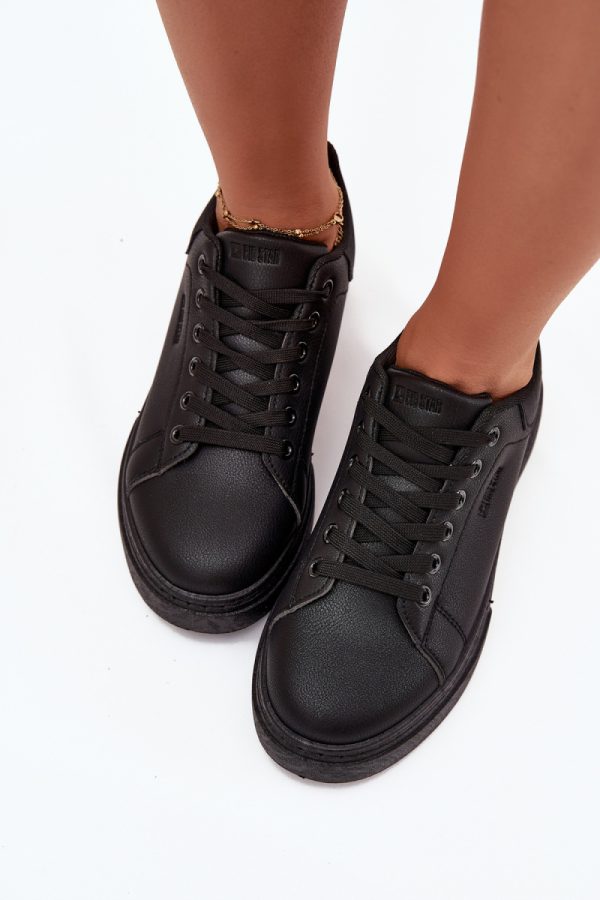 black Platform sneakers model 216443 Step in style
