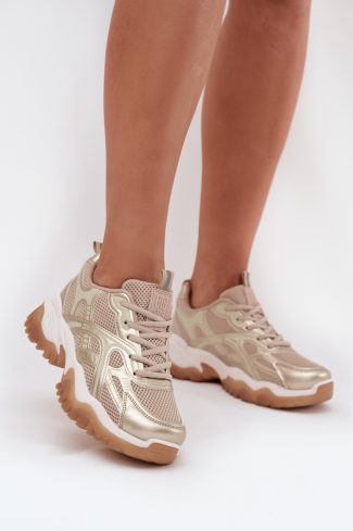 beige Sport Shoes model 216445 Step in style