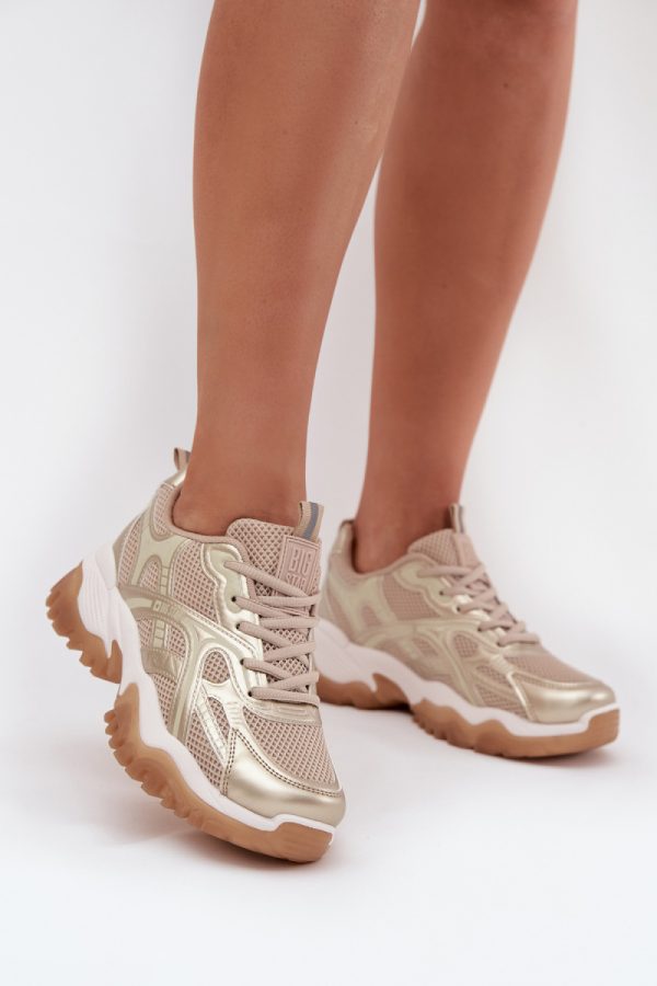 beige Sport Shoes model 216445 Step in style