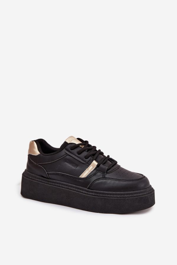 black Platform sneakers model 216466 Step in style