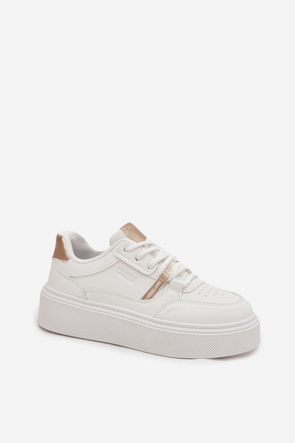 white Platform sneakers model 216467 Step in style