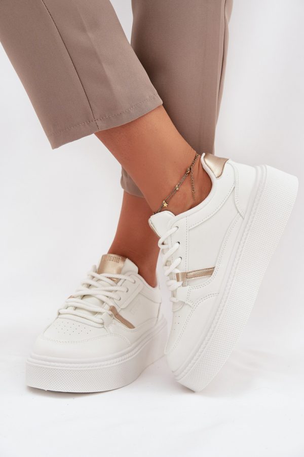 white Platform sneakers model 216467 Step in style