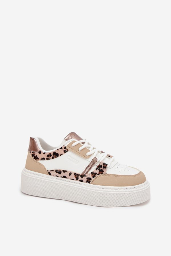 white Platform sneakers model 216469 Step in style