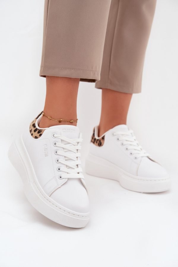 white Platform sneakers model 216484 Step in style