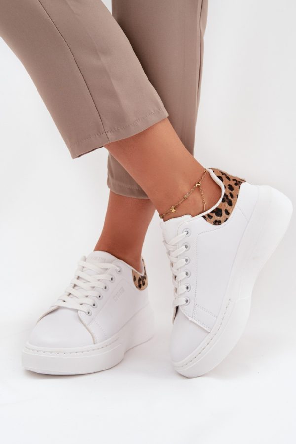 white Platform sneakers model 216484 Step in style