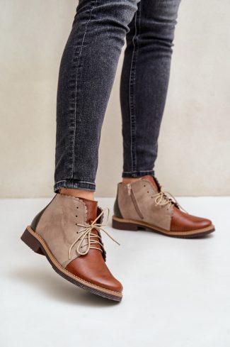1088827.jpg Brown Half Shoes in Women`s Ankle Boots & Booties with Fabric, Footbed, Upper Height and Heel Height