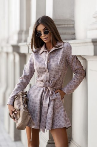 Beige Daydress in Day Dresses with Polyester and Viscose