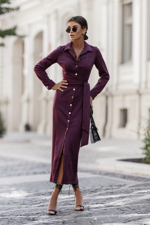 Red Daydress in Day Dresses with Spandex and Viscose