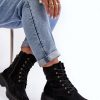 Black Bootie in Women`s Ankle Boots & Booties with Fabric, Warmers, Footbed, Upper Height, Heel Height and Platform Height