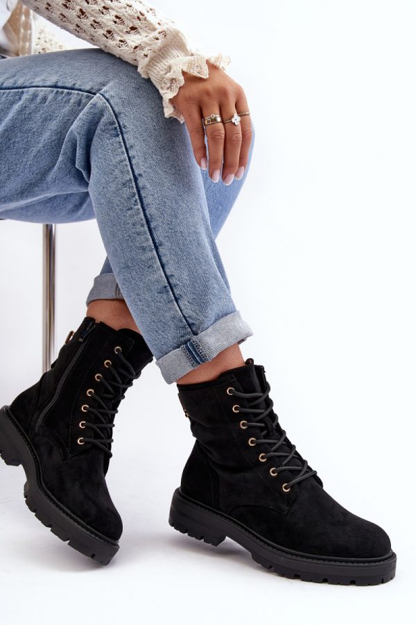 Black Bootie in Women`s Ankle Boots & Booties with Fabric, Warmers, Footbed, Upper Height, Heel Height and Platform Height