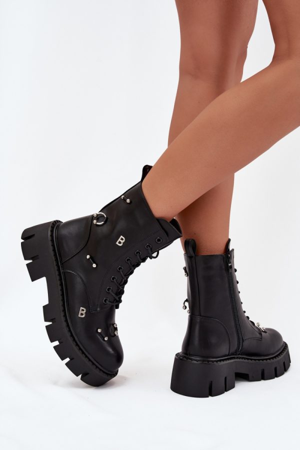 Black Bootie in Women`s Ankle Boots & Booties with Fabric, Warmers, Footbed, Upper Height, Heel Height and Platform Height