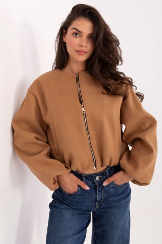 1089316 Brown Jacket in Women`s Coats, Jackets with Polyester