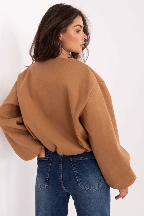 Brown Jacket in Women`s Coats, Jackets with Polyester