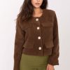 Brown Jacket in Jackets, Vests For Women with Polyester