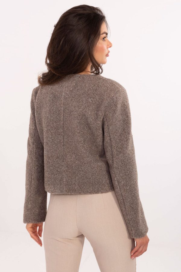 Beige Jacket in Jackets, Vests For Women with Polyester