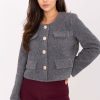 Grey Jacket in Jackets, Vests For Women with Polyester