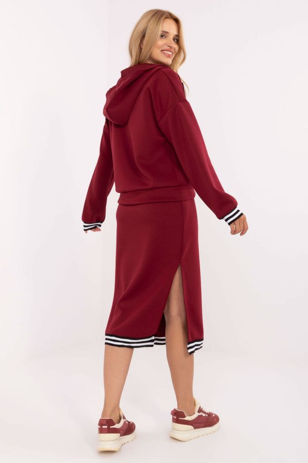 Red Set in Day Dresses with Spandex and Viscose