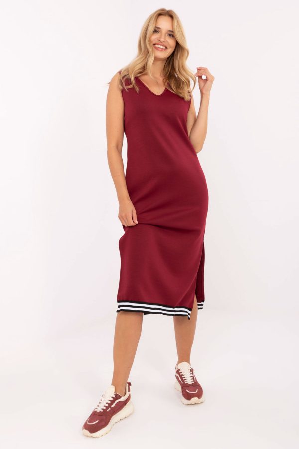 Red Set in Day Dresses with Spandex and Viscose