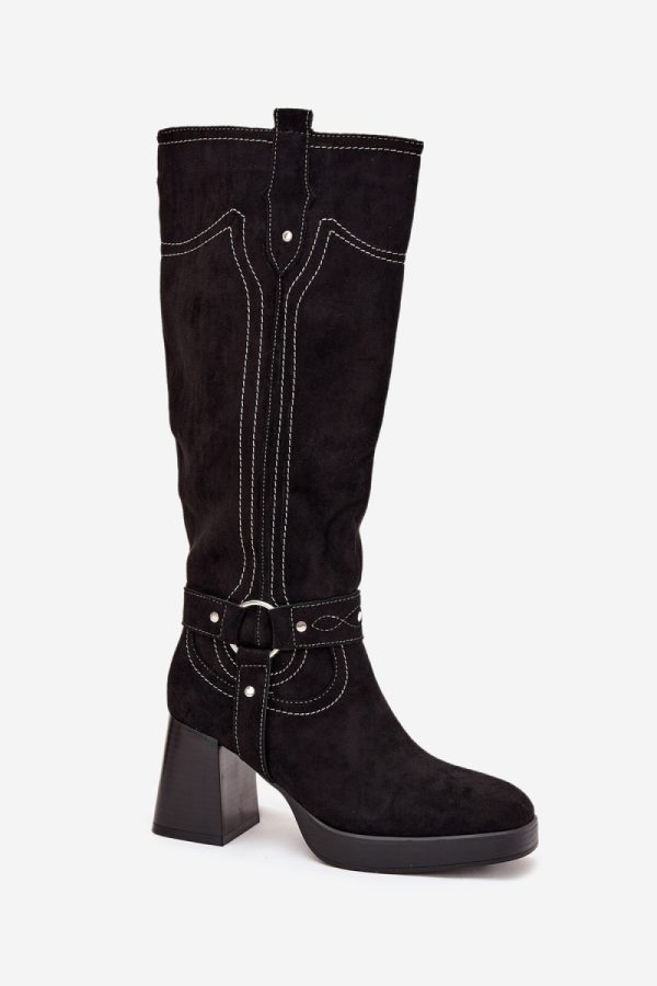 black Heel boots model 216796 Step in style