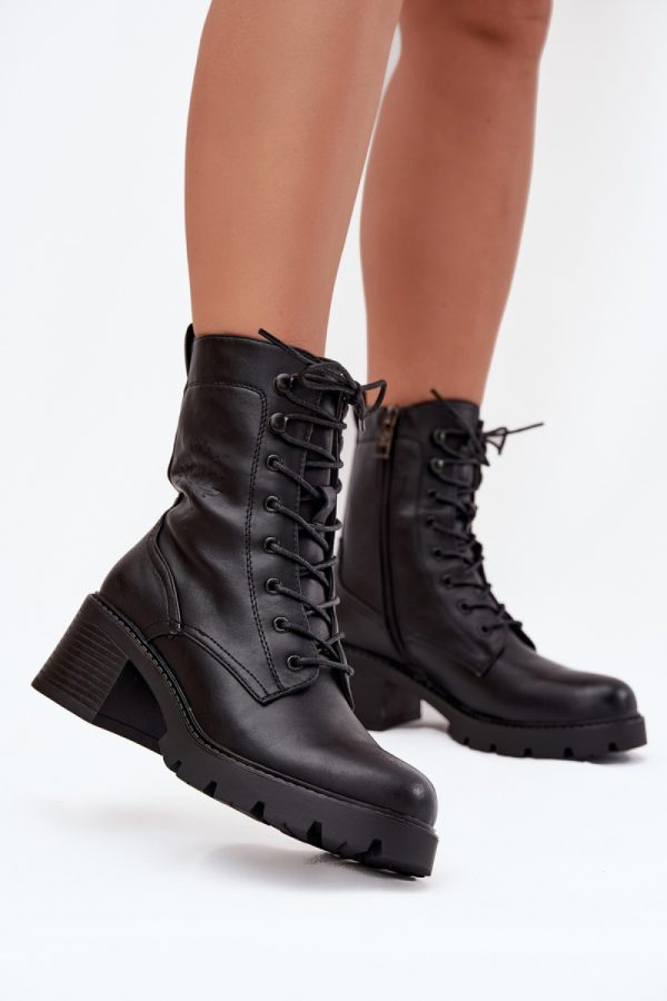 Black Bootie in Women`s Ankle Boots & Booties with Fabric, Warmers, Footbed, Upper Height and Heel Height