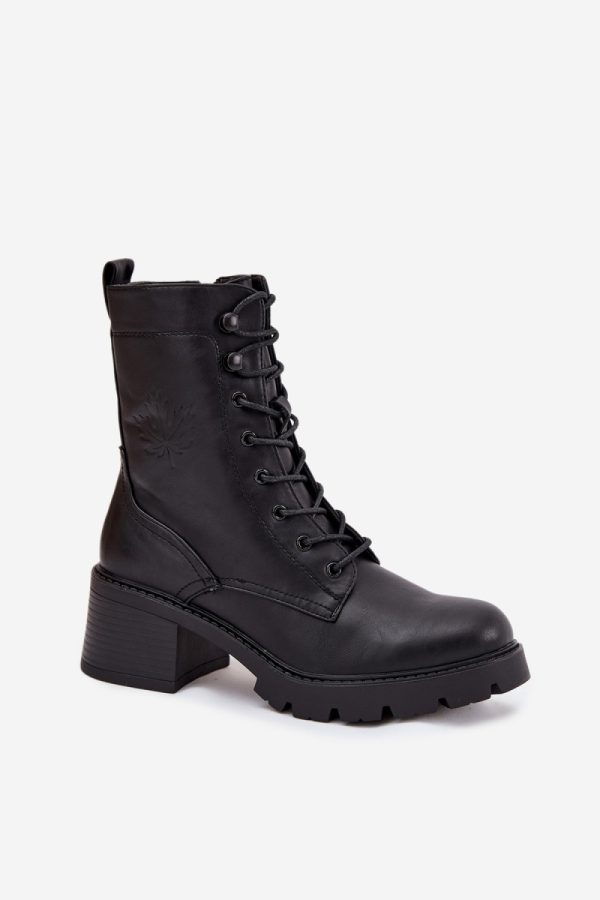 Black Bootie in Women`s Ankle Boots & Booties with Fabric, Warmers, Footbed, Upper Height and Heel Height
