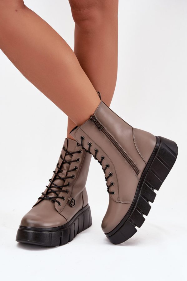 beige Bootie model 216829 Step in style