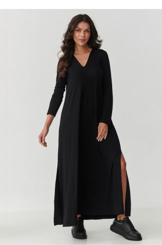 1089976 Black Daydress in Day Dresses with Spandex and Viscose