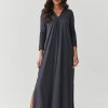 1089978 Grey Daydress in Day Dresses with Spandex and Viscose