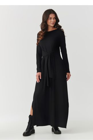 Black Daydress in Day Dresses with Spandex and Viscose