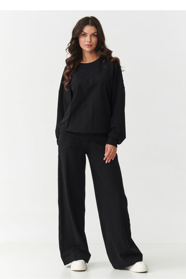 Black Set in Pants, Trousers, Shorts with Cotton and Spandex