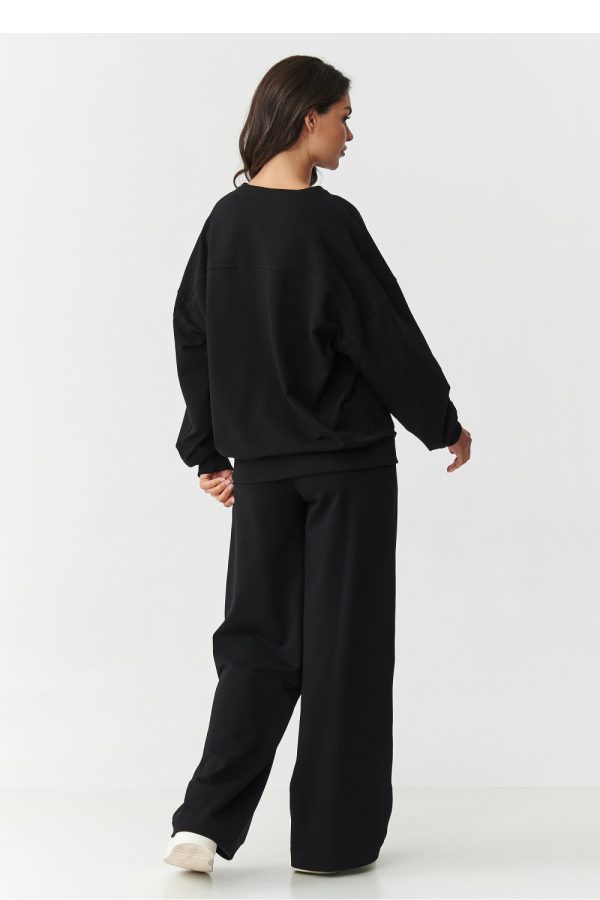 Black Set in Pants, Trousers, Shorts with Cotton and Spandex