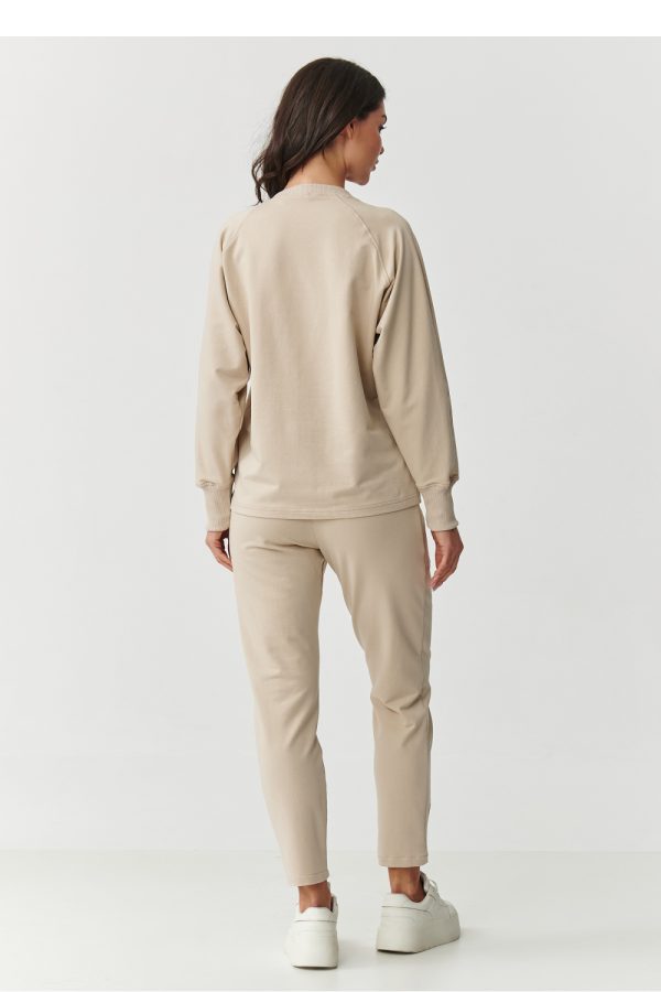 Beige Set in Pants, Trousers, Shorts with Cotton and Spandex