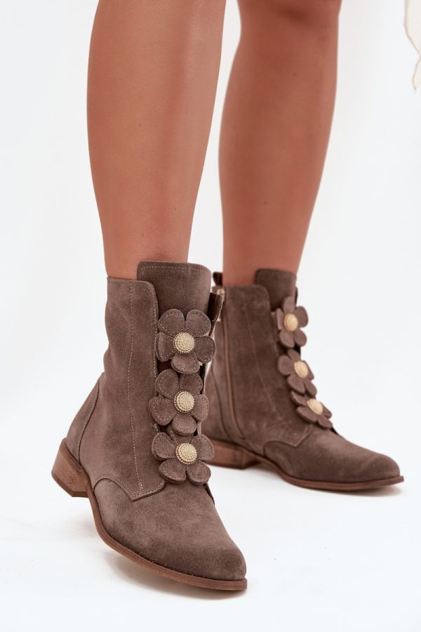 beige Boots model 216972 Step in style