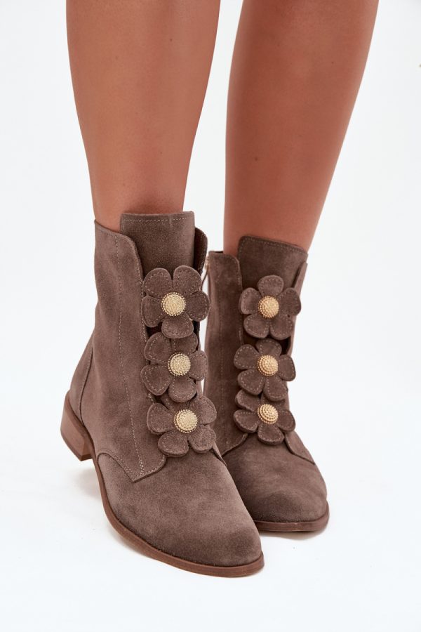 beige Boots model 216972 Step in style
