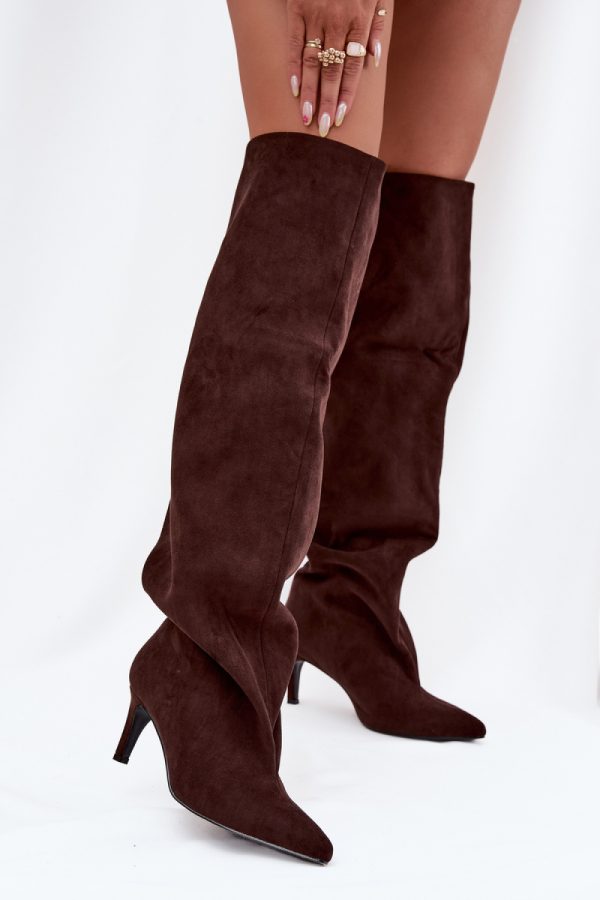 brown Heel boots model 216996 Step in style