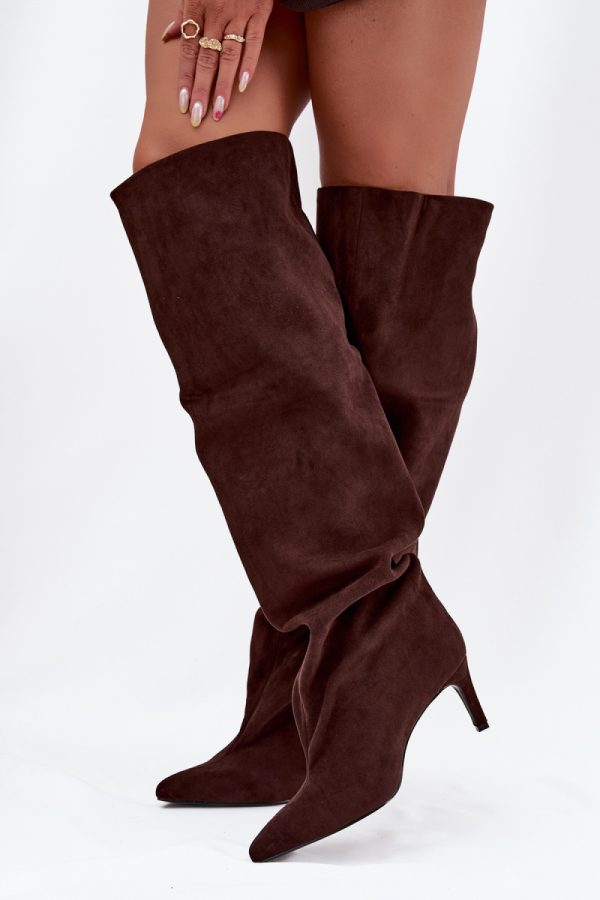 brown Heel boots model 216996 Step in style