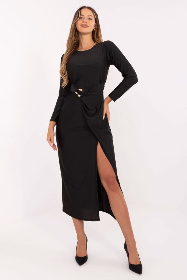 black Evening dress model 217010 Italy Moda