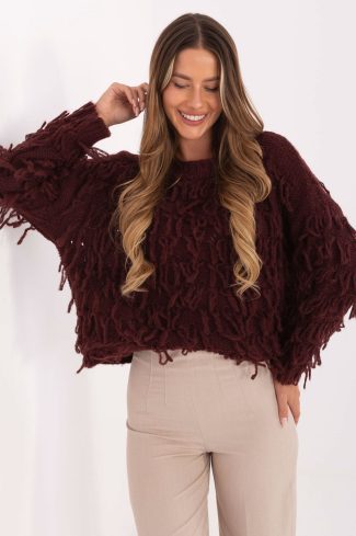 Red Jumper in Sweaters, Pullovers, Jumpers, Turtlenecks, Boleros, Shrugs with Lana, Polyacrylic, Polyamide and Viscose