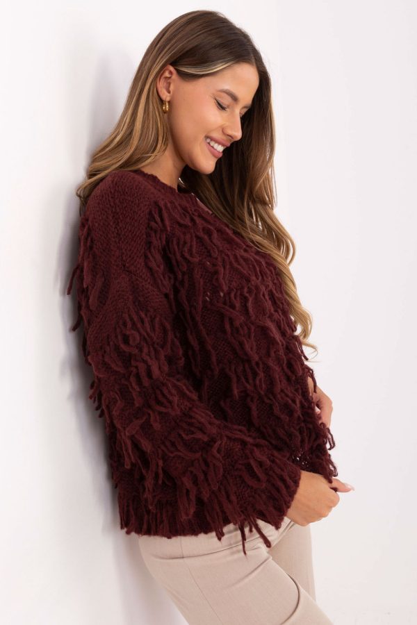 Red Jumper in Sweaters, Pullovers, Jumpers, Turtlenecks, Boleros, Shrugs with Lana, Polyacrylic, Polyamide and Viscose