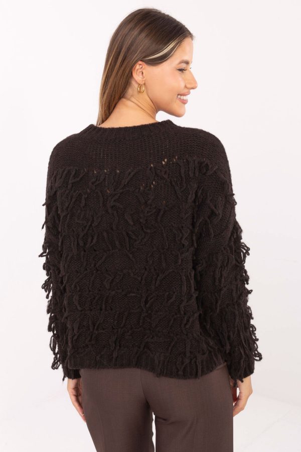 Brown Jumper in Sweaters, Pullovers, Jumpers, Turtlenecks, Boleros, Shrugs with Lana, Polyacrylic, Polyamide and Viscose