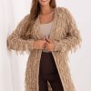 Beige Cardigan in Cardigans For Women, Ponchos with Polyacrylic, Polyamide, Viscose and Wool